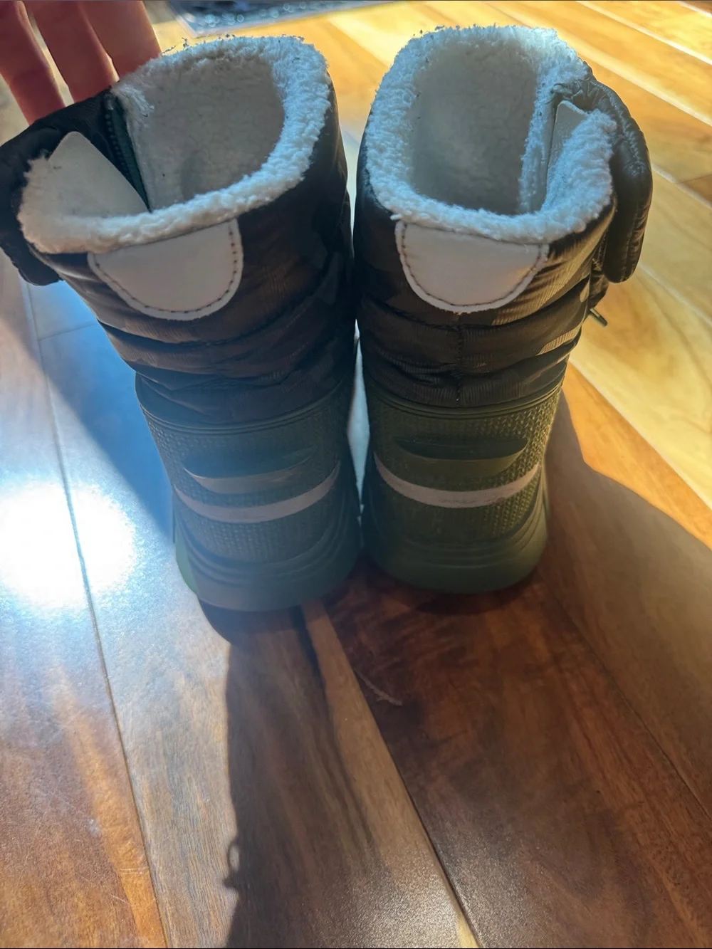 Hunter Intrepid Reflective Camo Snow Boot- Flexing Green - Size Youth 13